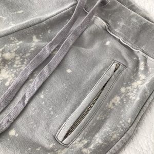 Distressed crop and joggers set